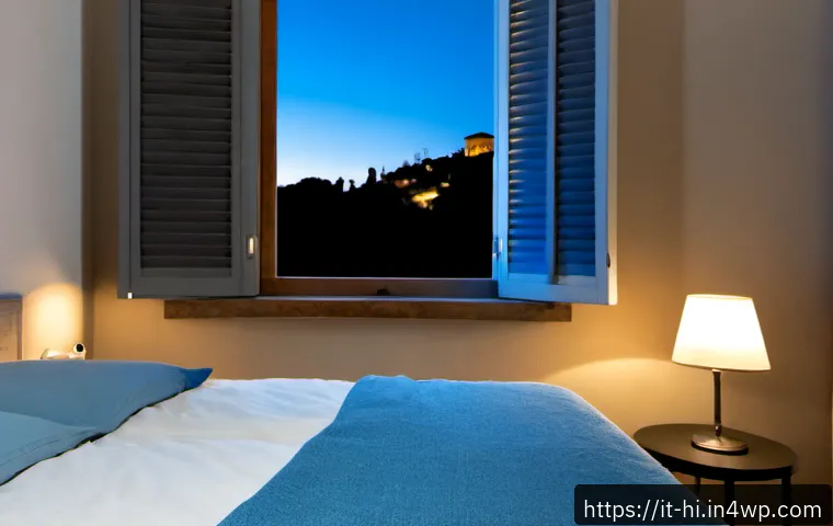 Home 14 수면의 질을 높이는 방안 - Photorealistic serene bedroom in a contemporary Italian apartment, neatly made bed with breathable w...